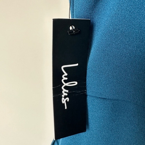 Lulu’s Forever Your Girl Teal Blue Mini Dress - Picture 4 of 9